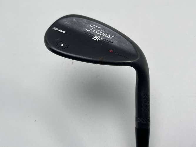 Titleist Vokey SM6 Jet Black Sand Wedge SW 56* 10 Bounce S-Grind Wedge RH