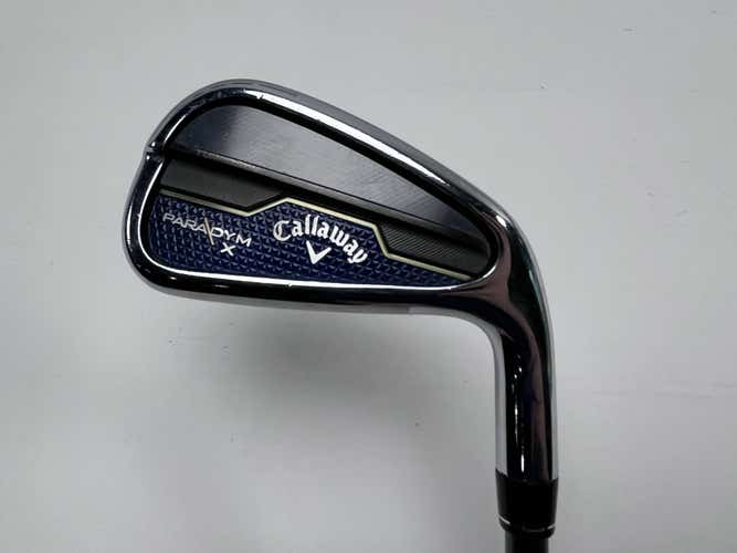 Callaway Paradym X Single 6 Iron Project X HZRDUS 5.5 Regular Graphite Mens RH
