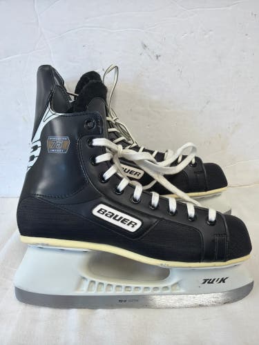 Black Bauer Impact 75 Hockey Skates Regular Width 9 (Used)