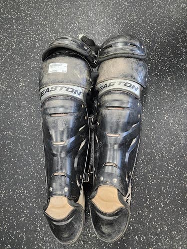 Used Easton GAMETIME Catchers Leg Guards Black Intermed 11849-S000042450