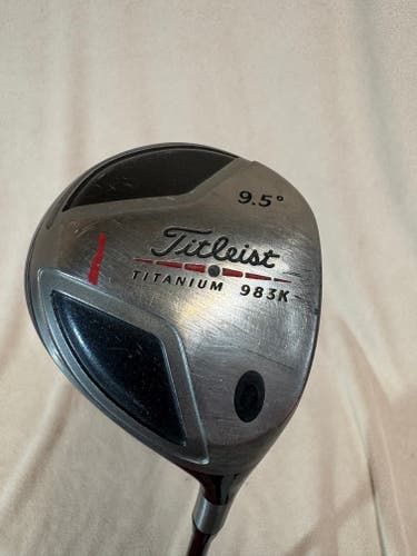 Men's Titleist 983 K Right Handed Driver Extra Stiff Flex 9.5 Loft Graphite Shaft (Used)