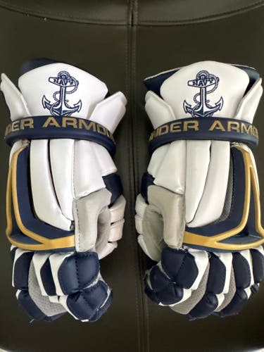 Under Armour BioFit Navy Issued Lacrosse Gloves (New)