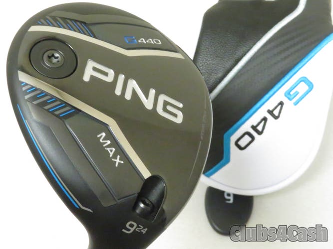 PING G440 Max Fairway 24  9 Wood TOUR 2.0 Black 75 X Flex +Cover .. MINT