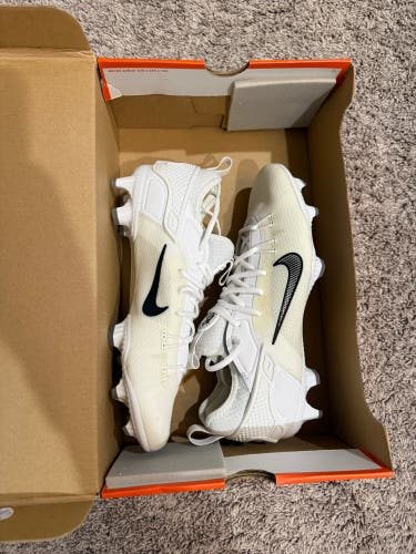 White Men's Size M 10.0 (W 11.0) Adult Nike Huarache Cleats (Brand New)
