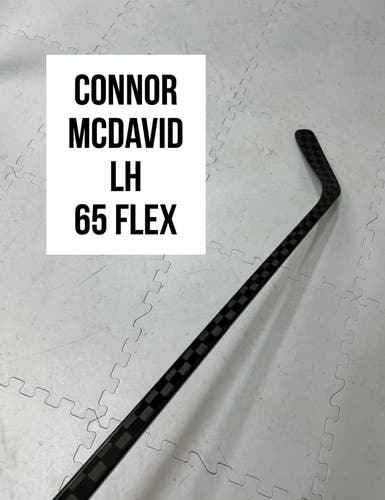 Senior(1x)Left CT: Connor McDavid 65 Flex ProBlackStock™ Unbranded Pro Stock Hockey Sticks