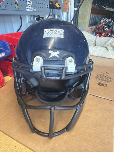 USED XENITH X2E+ YOUTH FOOTBALL HELMET - LARGE - NAVY