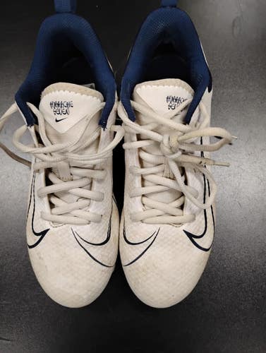Used Nike HURRACHE SEVEN LAX Cleats Boys White Junior 04.5 11849-S000042868