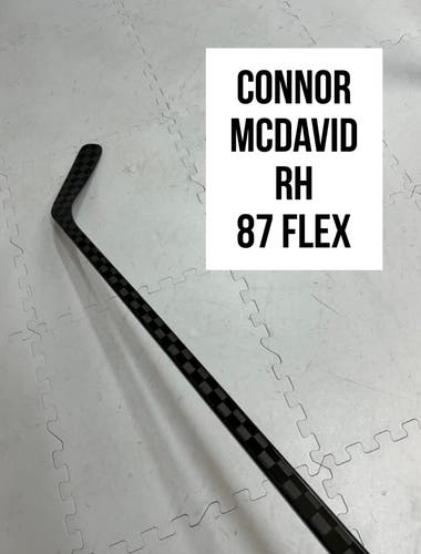 Senior(1x)Right CT: Connor McDavid 87 Flex ProBlackStock™ Unbranded Pro Stock Hockey Sticks