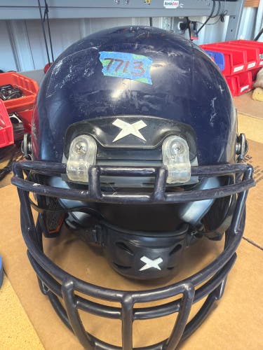 USED XENITH X2E+ YOUTH FOOTBALL HELMET - MEDIUM - NAVY