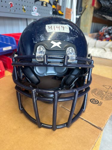 USED XENITH X2E+ YOUTH FOOTBALL HELMET - MEDIUM - NAVY