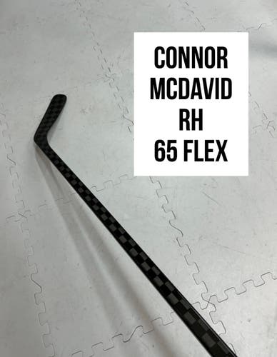 Senior(1x)Right CT: Connor McDavid 65 Flex ProBlackStock™ Unbranded Pro Stock Hockey Sticks