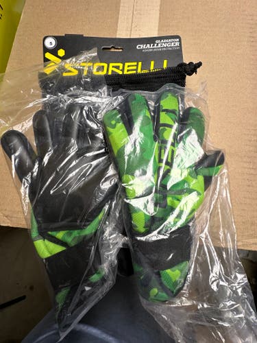 )STORELLI CHALLENGER GOALIE GLOVES SIZE 5 NEW