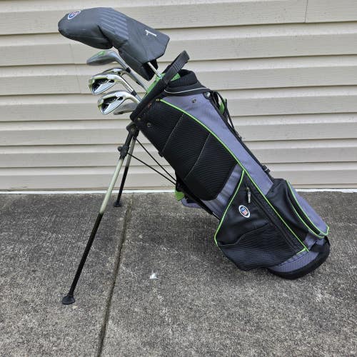 USKG US Kids Golf UL57 Green WT-15s DV3 6 Club Set With Bag RH Junior Youth Golf