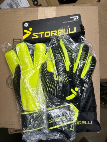 STORELLI SLY GOALIE GLOVES BLACK 11 NEW