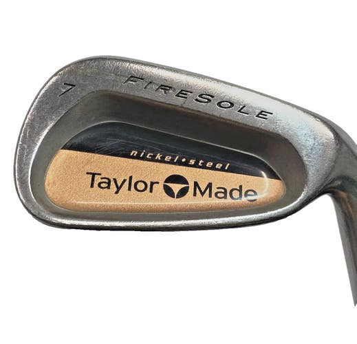 TaylorMade Firesole 7 Iron RH Men's S-90 Rifle Stiff Steel 37" New Midsize Grip