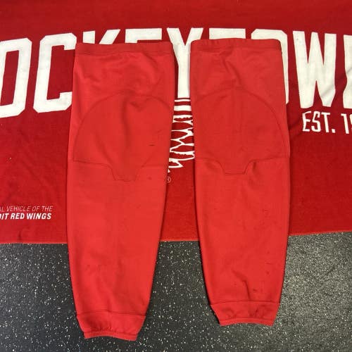 NHL Detroit Red Wings Pro Stock Sr. XL 32" Reebok Practice Hockey Socks Mic