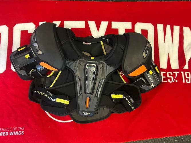 CCM Tacks AS-V Pro NHL Pro Stock Shoulder Pads Ice Hockey Senior Size Large
