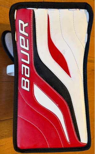 Bauer Reactor 4000 Senior Goalie Blocker - Red/White/Black - REG (Regular) (Used)