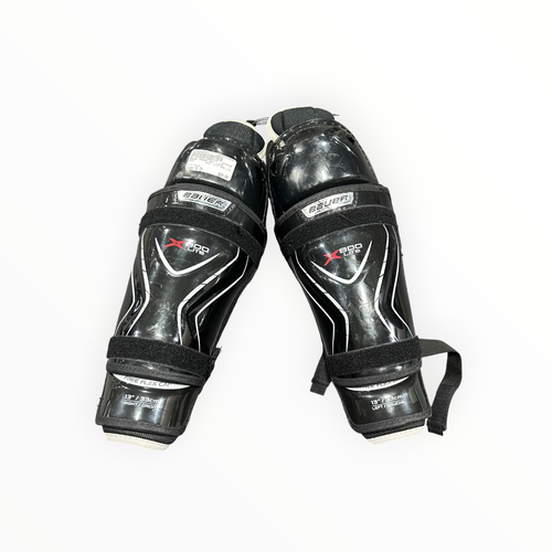 Used Bauer VAPOR X800 LITE Intermediate Shin Guards Black 13" 11375-S000380806