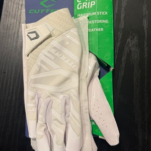White XL Adult Cutters Rev pro 6.0 Gloves (New)