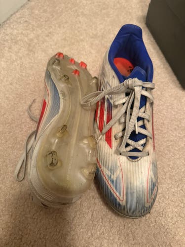 White Men's Size M 8.5 (W 9.5) Adidas F50 Elite Turf Cleats Cleats (Used)