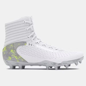 New youth 4.5 Under Armour highlight 2 MC white/green lacrosse cleats