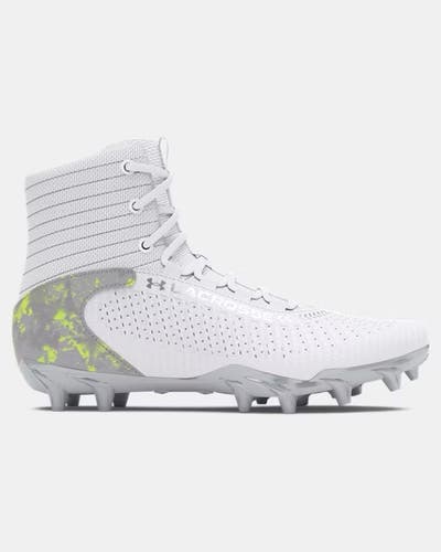 New youth 4.5 Under Armour highlight 2 MC white/green lacrosse cleats