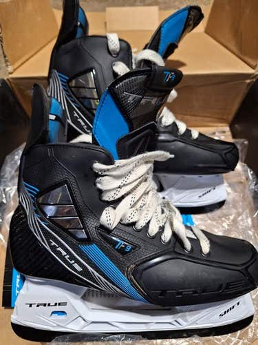 FREE SHIPPING New True TF9 Hockey Skates Regular Width Size 10 Profile Quad 2 Hollow 5/8