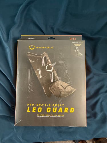 Black Senior EvoShield Leg guard Shin Guards (New)