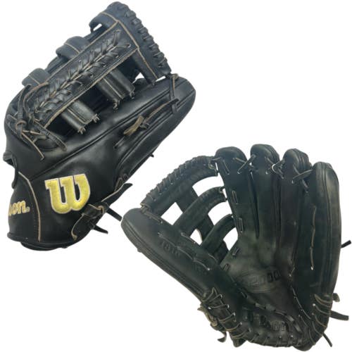 (USED) WILSON A2000 - 1810 - BK - 12.75" RH Throw Baseball Glove