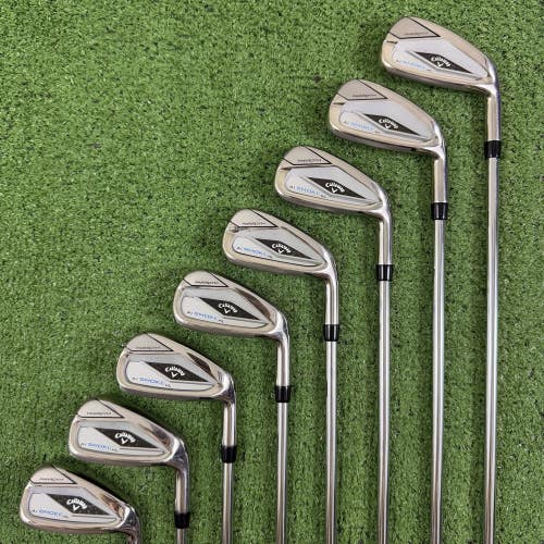 Callaway Paradym AI Smoke HL Iron Set 4-PW AW Elevate MPH 85 Regular Flex