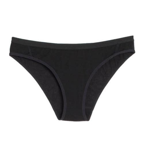 Icebreaker Siren Bikini Bottom Womens XS Black Wool Quick Drying Thong GBO3200