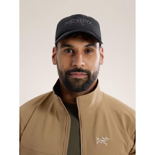 Arc'teryx Bird Word Trucker Curved Hat Unisex Black Graphite Snapback GBO3299