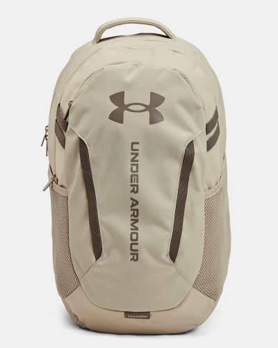 Under Armour Hustle 6.0 1384672-289 Backpack Unisex Khaki Shoulder Strap GBO2918