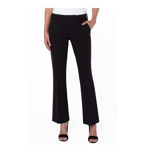 Liverpool Los Angeles Kelsey Knit Flare Dress Pants Womens Medium Black GBO3194