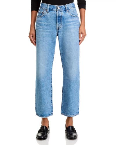 Levi's 501 90s Straight Ankle Jeans Women's 28X27 Blue Denim High Rise GBO2997