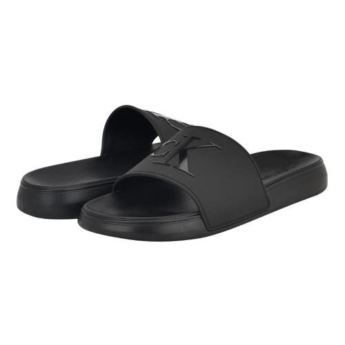Calvin Klein Wiston LZ000262 Slide Mens 11 Black Comfort Slip On Sandals GBO3193