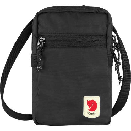 Fjllrven High Coast Pocket Bag Unisex Black Outdoor Crossbody Strap GBO3290