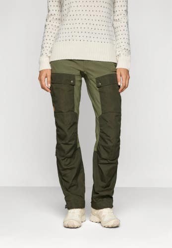 Fjallraven Keb Pants Womens 38 Laurel Green Curved Performance Trekking GBO3013