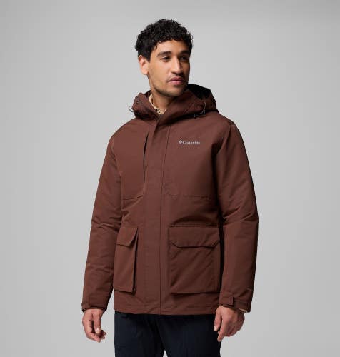 Columbia Landroamer Interchange Jacket Men's Medium Tobacco Waterproof GBO2981