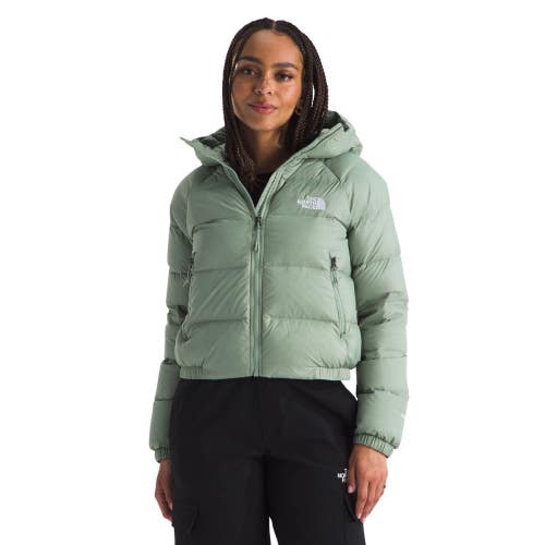 The North Face Hydrenalite Down Jacket Womens L Green Hooded Insulated GBO3155