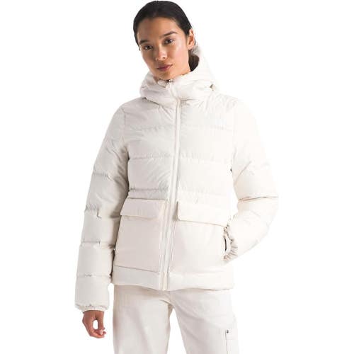 The North Face Gotham Parka Jacket Women's Medium White Dune Insulated GBO2897