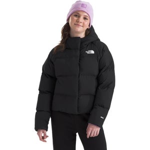 The North Face Puffer Jacket Girls 2XL Black Insulated Down Long Sleeve GBO3264