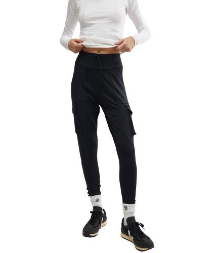 Free People FP Movement Off Road Jogger Pants Women's XS Black Stretch GBO2892