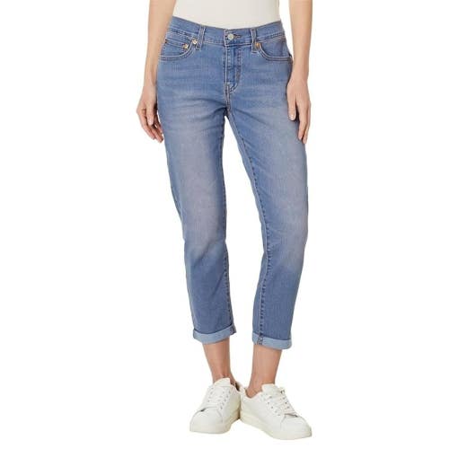 Levi's Boyfriend Jeans Women's 34X27 Blue Denim Stretch Mid Rise Zip Fly GBO2935