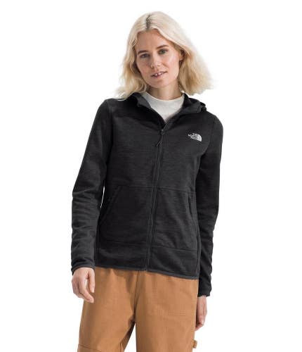 The North Face Canyonlands Hoodie Women's Medium Black Stretch Full Zip GBO2896
