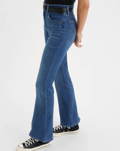 Levi's 726 Flare Jeans Women's 32x32 Blue Stretch Slim Fit High Rise PALL124