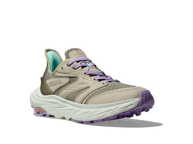 Hoka One One Anacapa 2 Freedom Women's 10 B Sesame Trail Running Shoes MEW2085