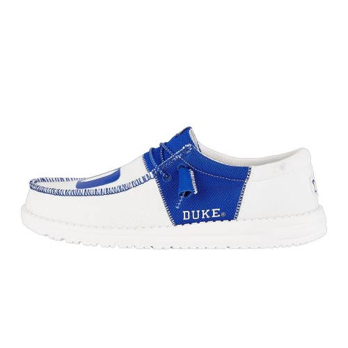 Hey Dude Wally Tri Duke 42764-4A1 Men's Blue White Moc Toe Slip-On Shoes SHOP672