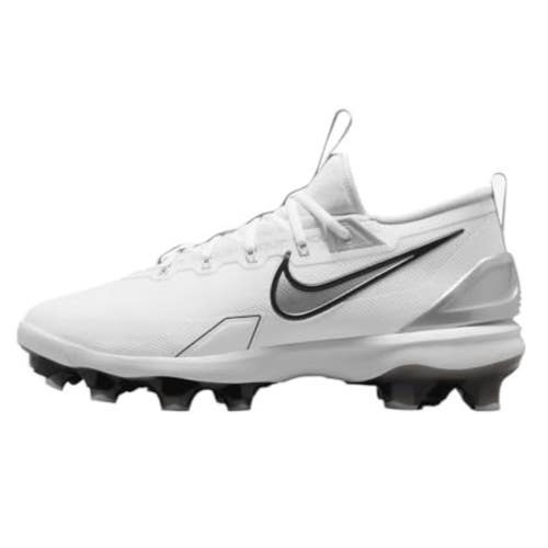 Nike Force Trout 9 Elite MCS FZ0884-102 Men White Silver Baseball Cleats MEW1937